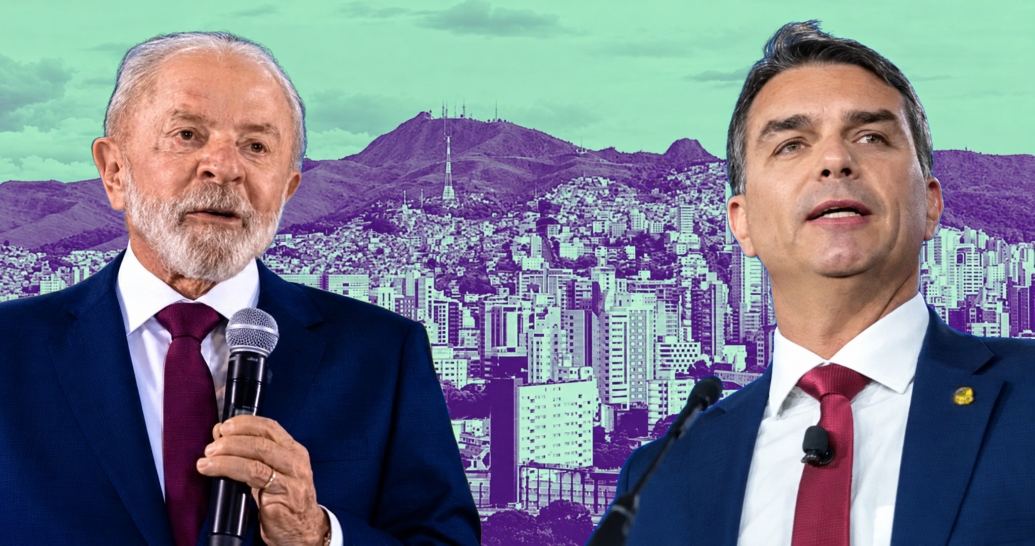 Lula y Bolsonaro por Minas Gerais