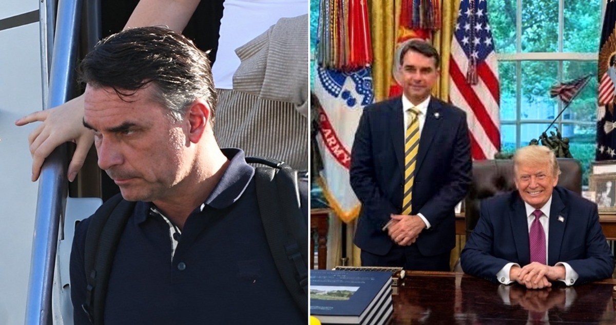 Flávio Bolsonaro y Donald Trump