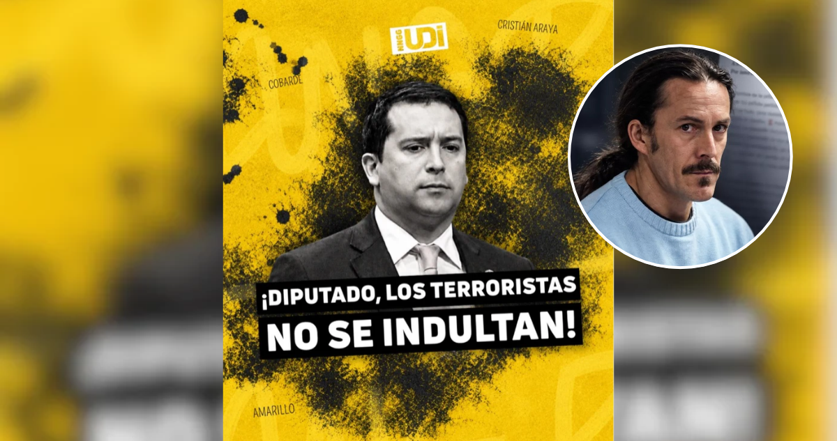 Desde UDI llaman cobarde a Araya (REP) por apoyo a indulto para terrorista que mató a carabinero