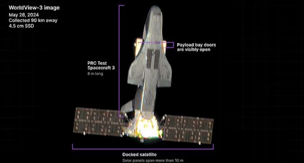 EEUU publica foto nítida de Shenlog, nave espacial china ultrasecreta que lanzaría misteriosos objetos