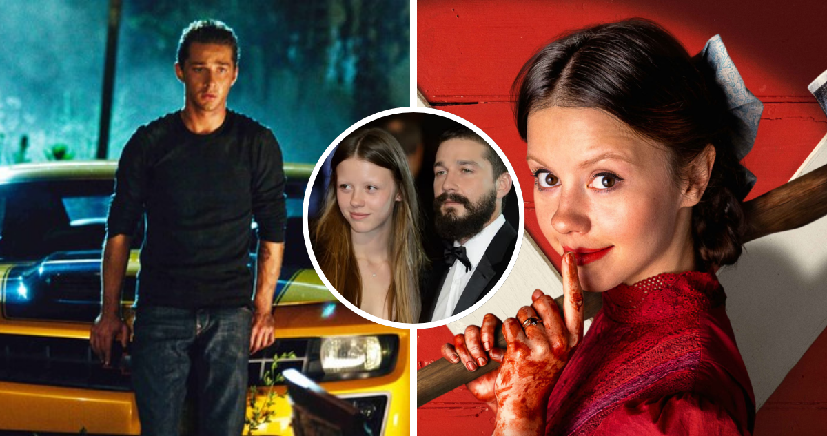 Shia LaBeouf y Mia Goth en Transformers y Pearl respectivamente