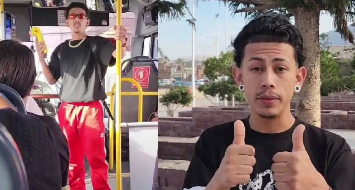 “No clono tarjetas”: Creador digital causa polémica pidiendo dinero con máquina de pago en una micro
