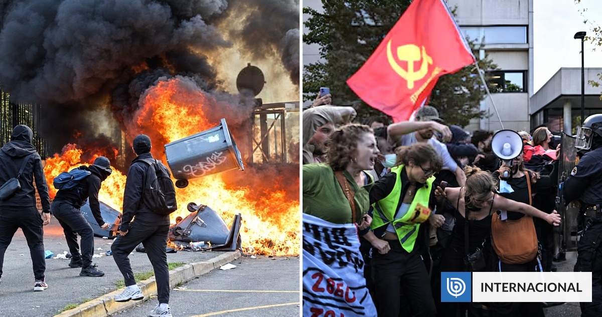 Se intensifican protestas estudiantiles en Francia con 2.000 detenidos y colegios incendiados