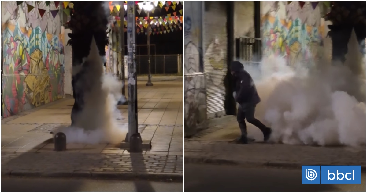 ¿Es real?: Viralizan video de dispositivo que lanza humo a quienes orinan en calles de Valparaíso