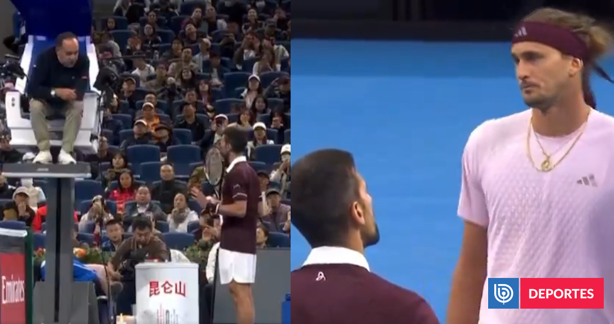 "Es estúpido": la furia de Djokovic contra umpire por insólito reclamo que había favorecido a Zverev