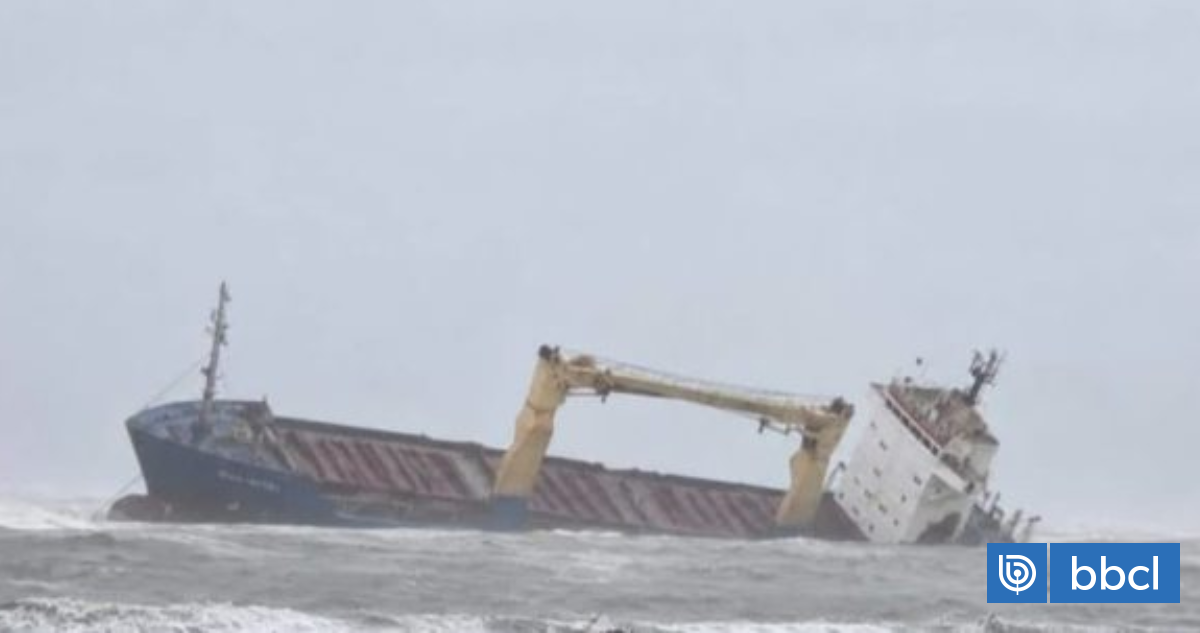 El enorme buque ecuatoriano "atrapado" en Talcahuano desde 2019 al que pertenece tripulante perdido