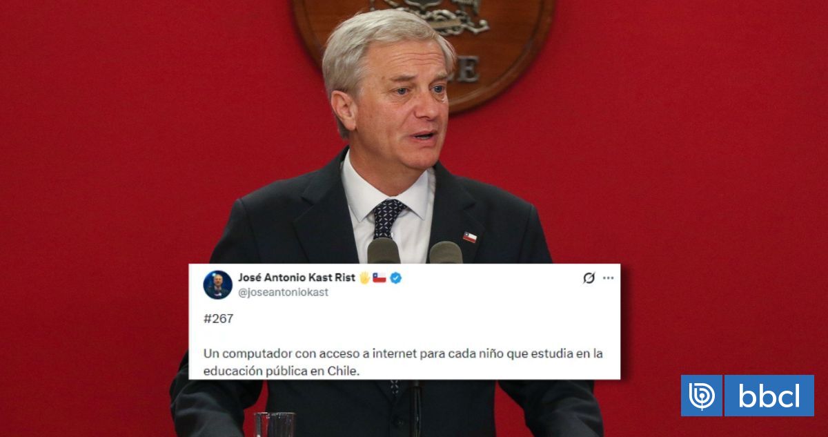 Cuando Kast propuso entregar computadores a todos los estudiantes de la educación pública