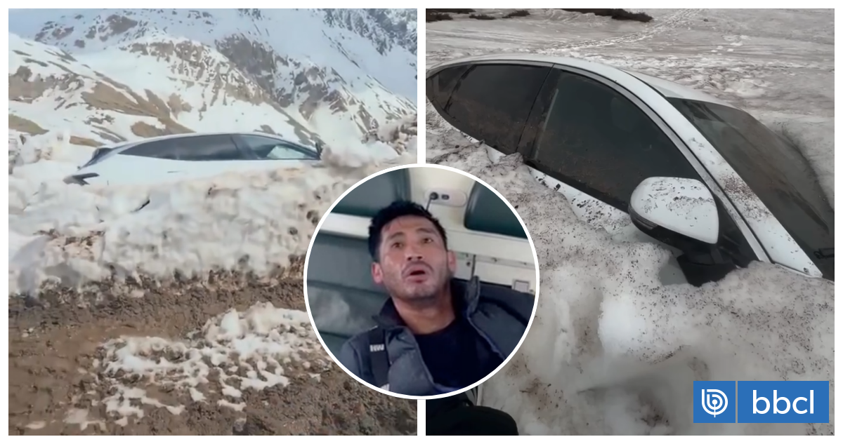 A casi 3 meses de rescate en Cajón del Maipo: reaparece auto del "chino" tras derretimiento de nieve