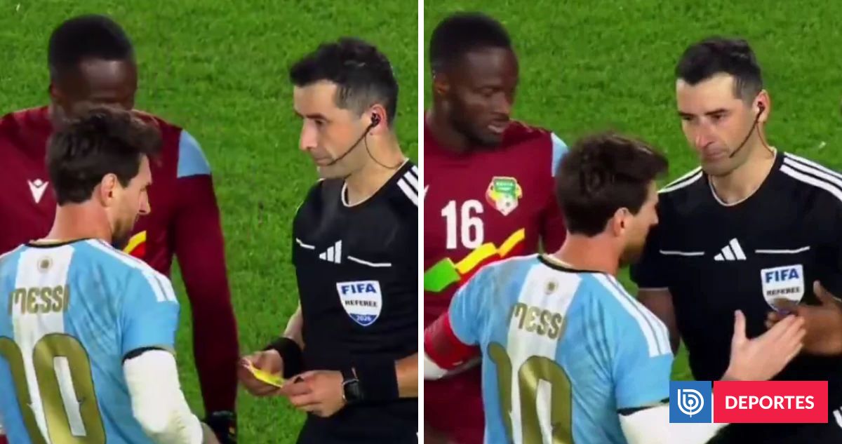 Árbitro chileno Fernando Vejar obsequió sus tarjetas a Lionel Messi en su último duelo con Argentina