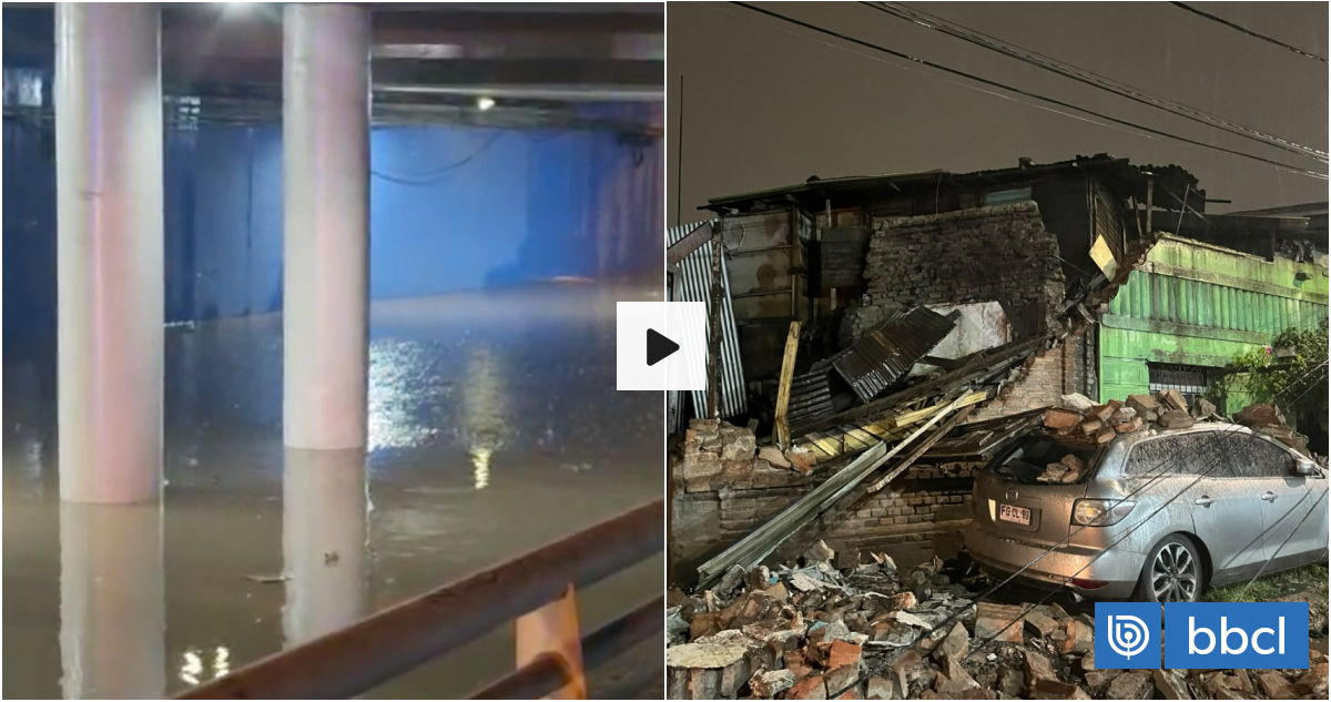Un muerto, miles de hogares sin luz, calles anegadas y un muro derrumbado: el saldo de lluvias en RM