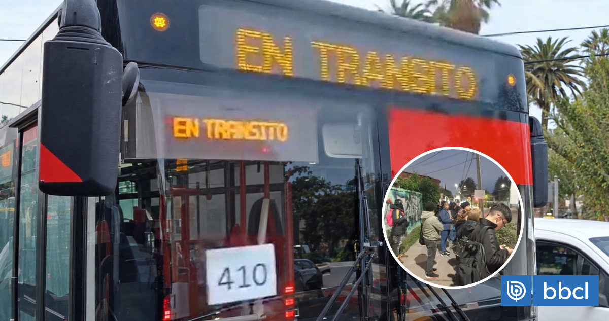 Por problema de combustible: recorrido RED en Renca no funcionó y pasajeros repletaron paraderos