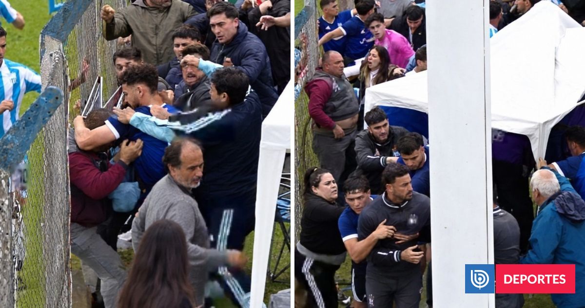 Papelón en Argentina: duelo de Proyección acabó en batalla campal entre técnicos, jugadores e hinchas