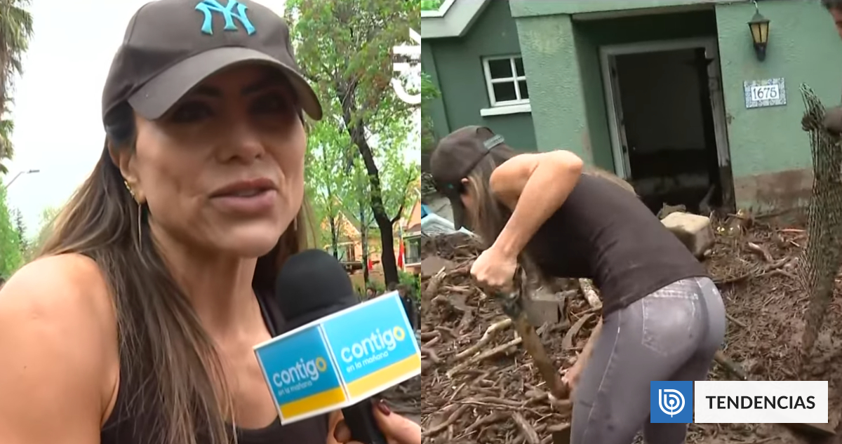 "Se necesitan manos": Marlene de la Fuente apareció en Chilevisión ayudando a vecinos de Las Condes