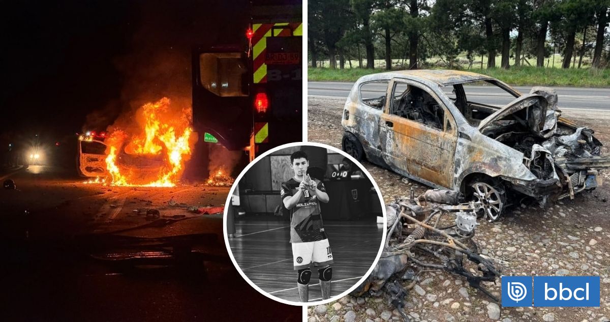 Joven deportista muere tras colisión en Teodoro Schmidt: su moto y auto que lo impactó se incendiaron
