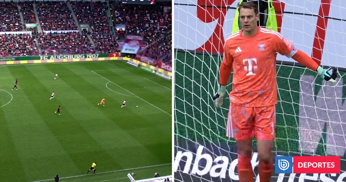 Con error de amateur: Manuel Neuer regaló al Augsburgo gol más rápido en la historia de la Bundesliga