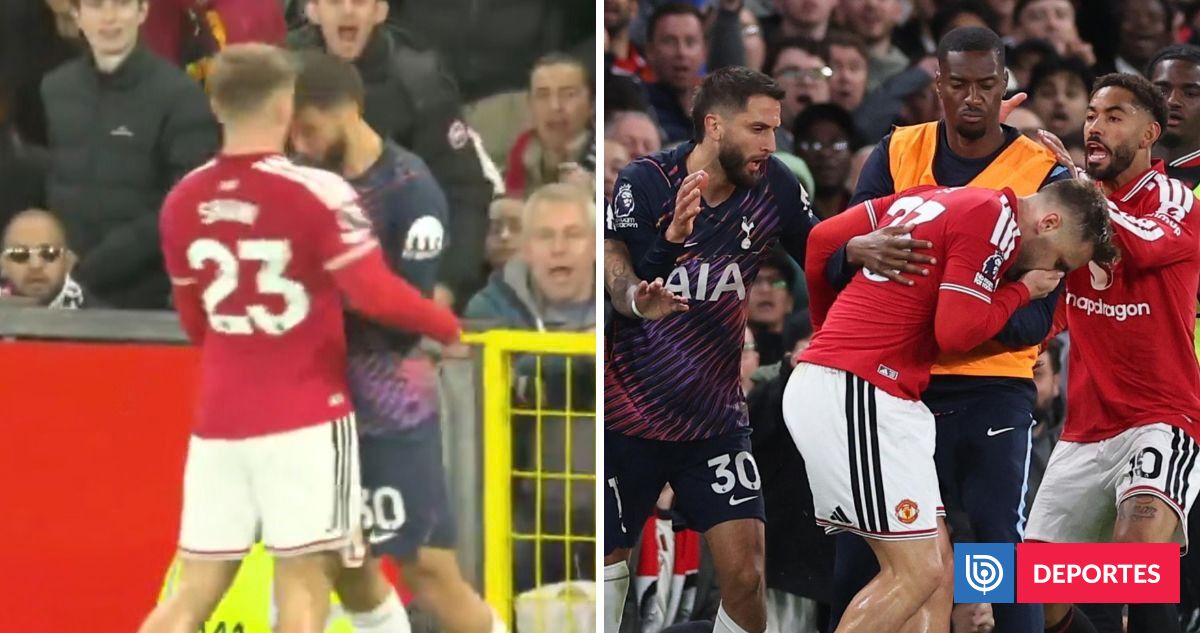 Uruguayo Bentancur fue expulsado por cabezazo a rival del United: Tottenham sigue sufriendo en Premier