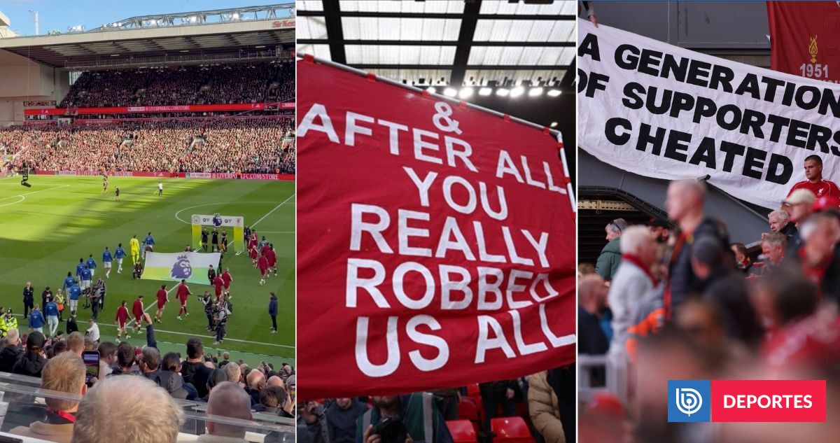 Pifiadera monumental, pancartas y acusaciones de "robo": así recibió el Liverpool al City en Anfield