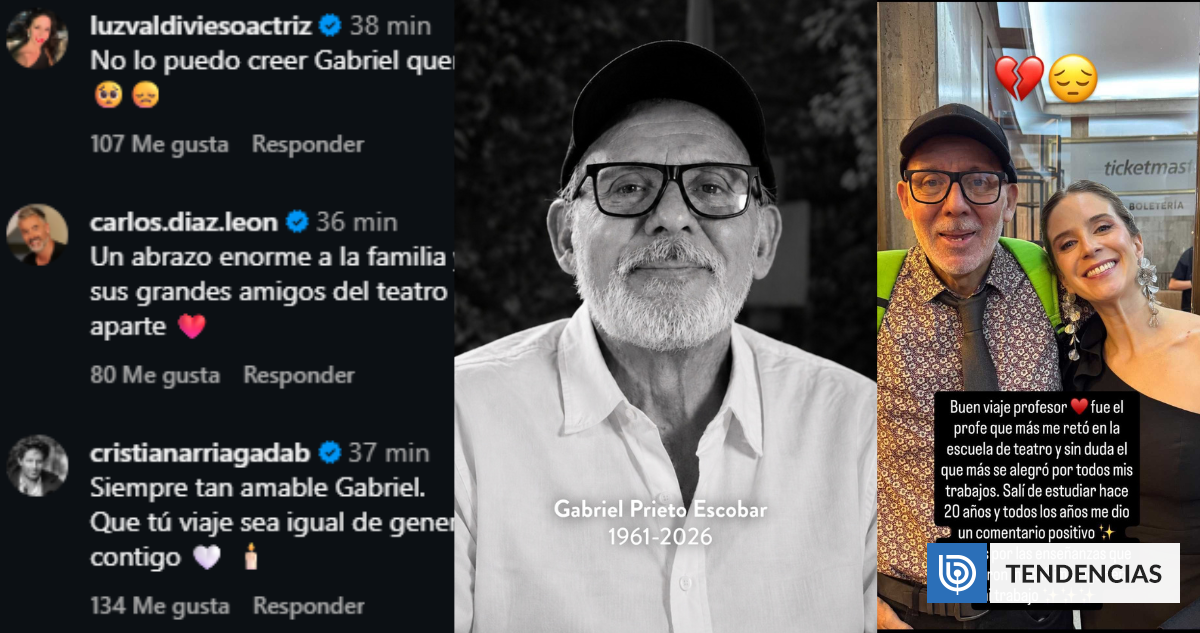 "Buen viaje, profesor": actores reaccionan a muerte de Gabriel Prieto y le dedican mensajes de cariño