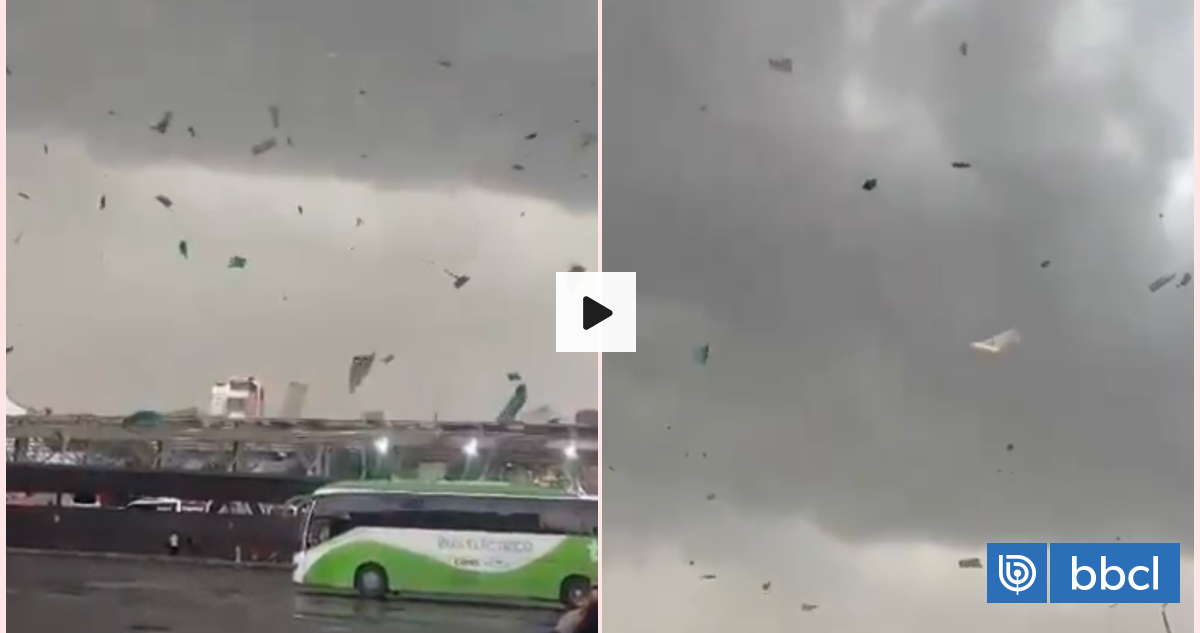 Dirección Meteorológica confirma tornado categoría EF-0 en Estación Central
