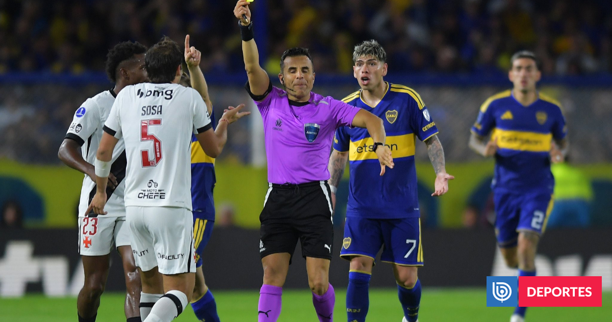 Puso dos amarillas en segundos: hinchas estallan contra Piero Maza tras insólita roja en Vasco-Boca