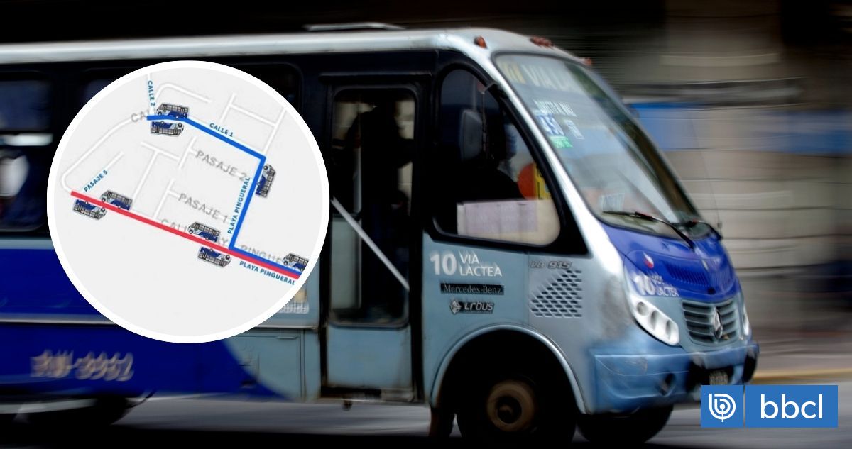 Revisa desvíos de recorridos de micros por socavón en sector Mirador del Pacífico de Talcahuano