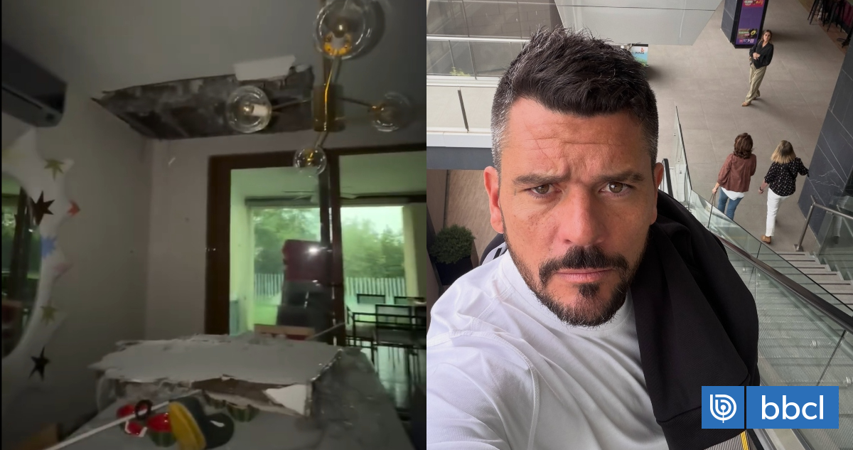 Juan Pedro Verdier mostró daños en su casa tras tormenta en la región Metropolitana