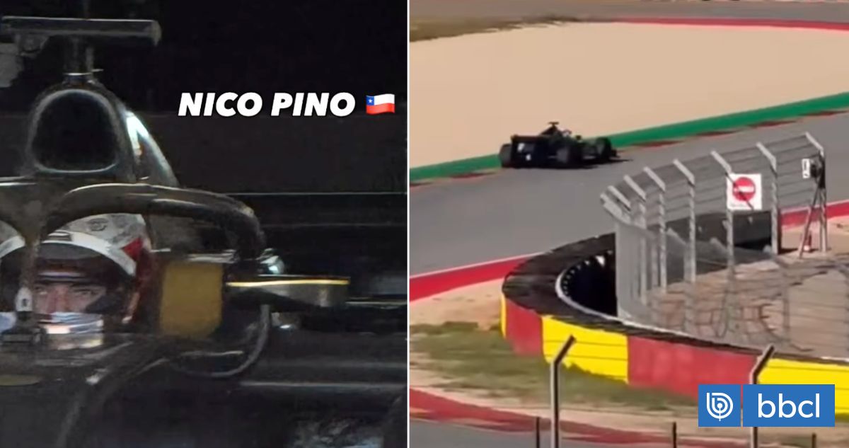 Nico Pino sorprende y alimenta la ilusión: chileno fue visto al volante de un Fórmula 2 en Europa
