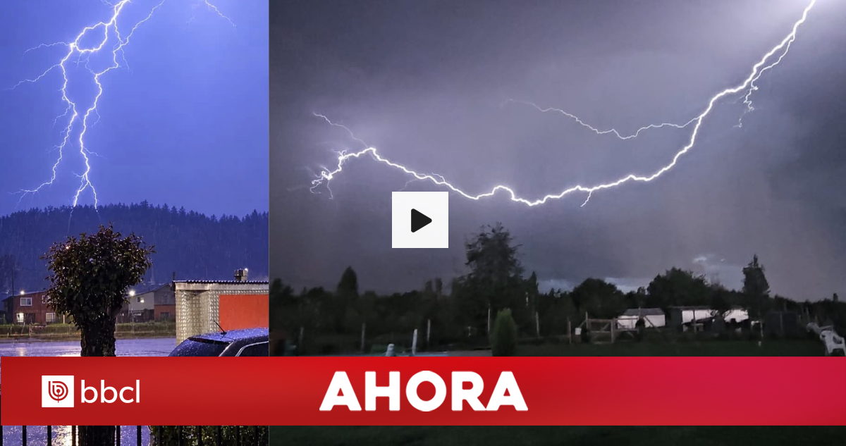 Reportan intensa tormenta eléctrica con caída de granizos en distintas zonas de la región del Bío Bío