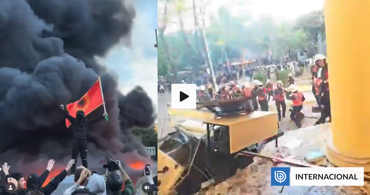 Protestas en Albania se intensifican con ataques a Parlamento, Ministerios y asedio al Gobierno
