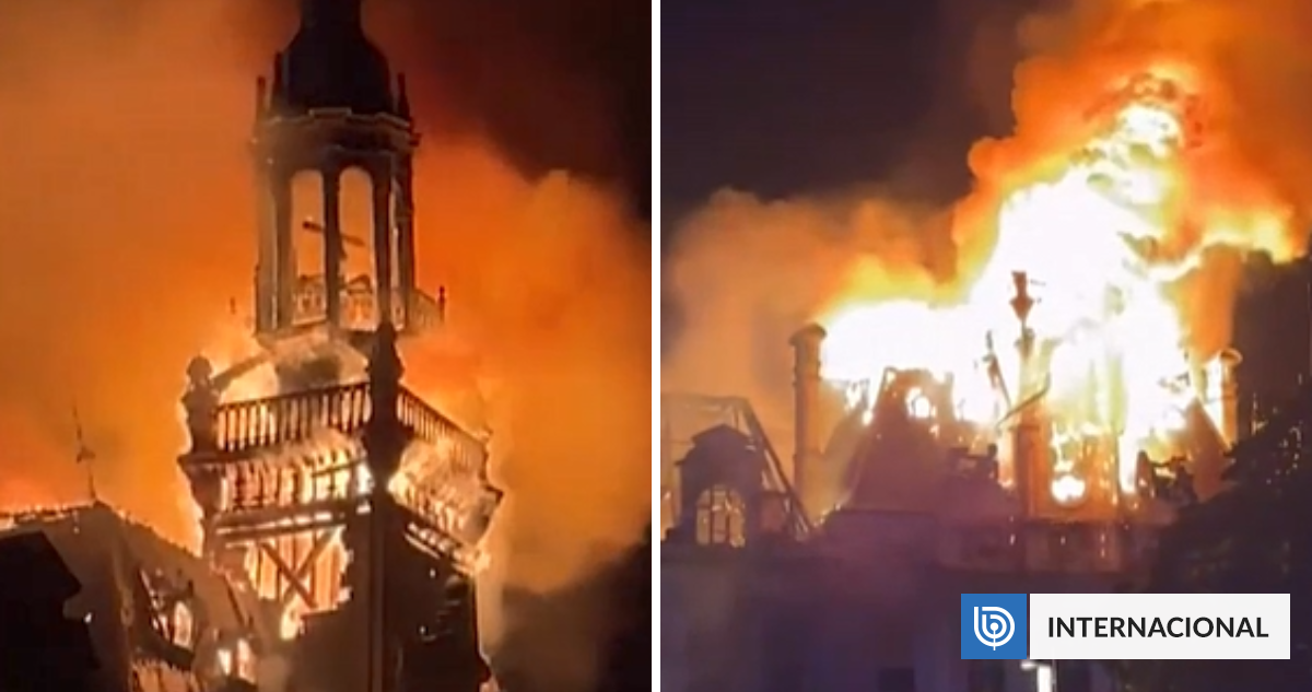 Manifestantes incendian histórico Ayuntamiento de Limoges en Francia: edificio queda casi destruido