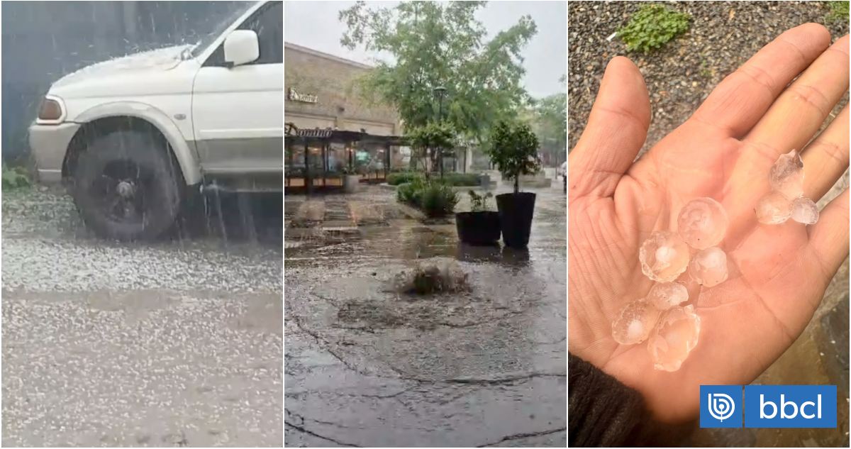 Declaran Alerta Roja en toda la región Metropolitana por llegada de intensas lluvias con granizos