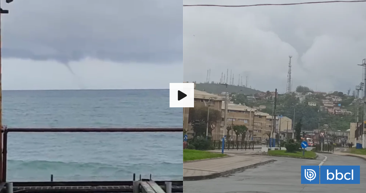 VIDEOS | Armada confirma tromba marina en Coronel y nube embudo en Talcahuano