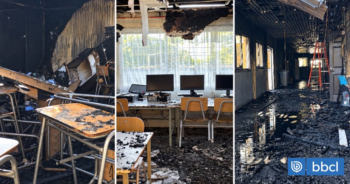 Voraz incendio destruye 95% de establecimiento educacional de Arauco: más de 240 alumnos afectados