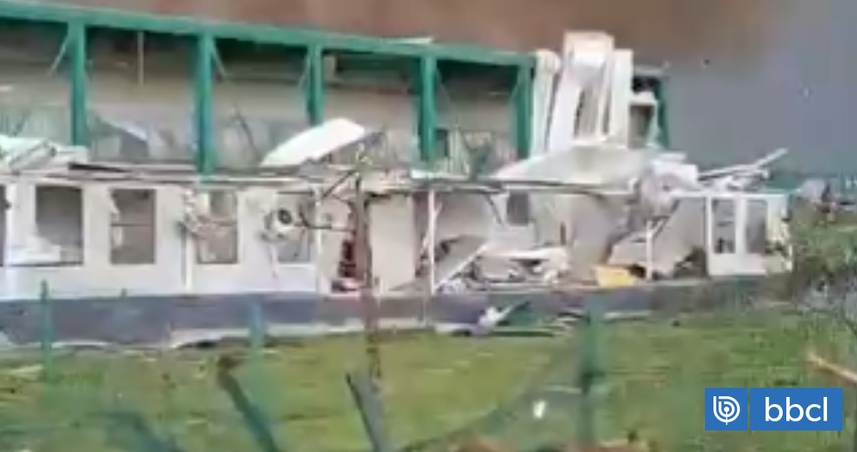 Videos muestran la destrucción del colegio Tricahue de Requinoa tras paso de tornado categoría 2