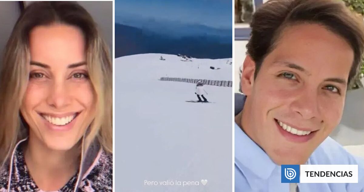 El inesperado crossover entre Máximo Menem y la novia de Benjamín Vicuña, esquiando en Argentina