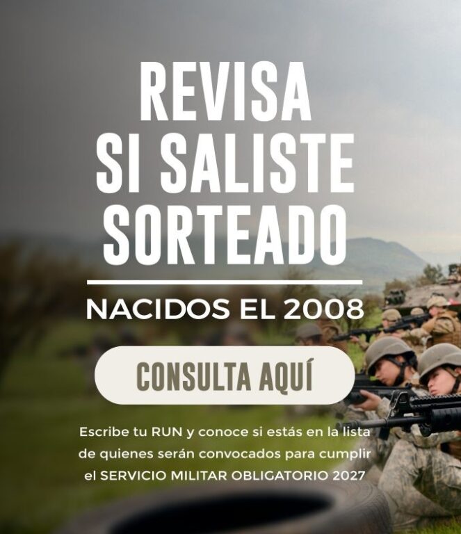 Servicio Militar 2027: revisa con el RUT quiénes fueron reclutados y cómo pueden eximirse