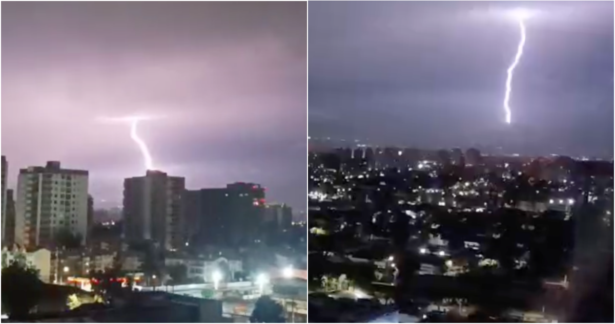 Tormenta eléctrica despierta a capitalinos en el día donde se espera mayor cantidad de lluvia