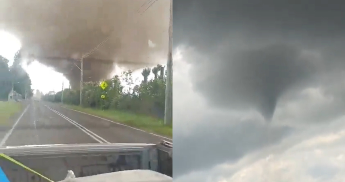 Fotos del tornado en Requínoa