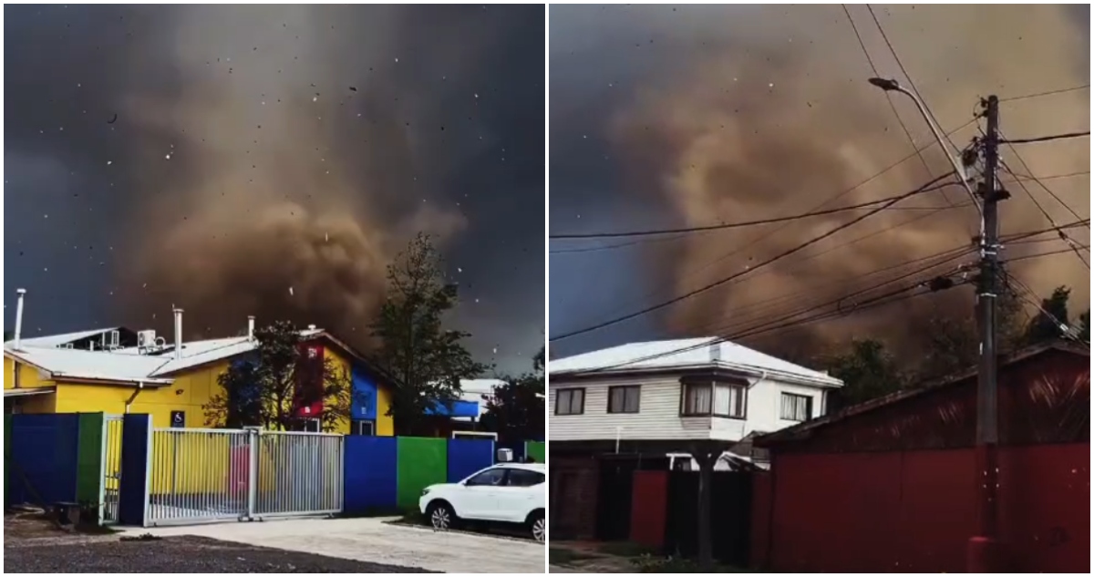 Tornado Requínoa afectación a mujeres
