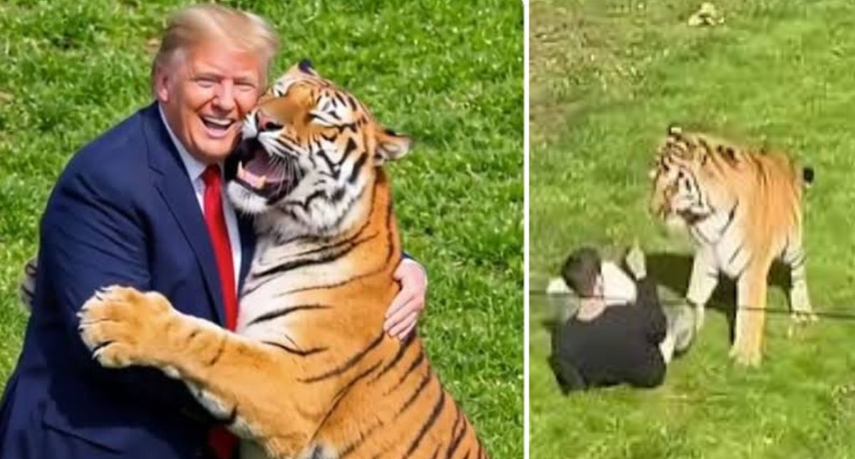 “Enfermizo y repugnante”: Trump desata indignación por parodia del joven muerto por ataque de tigre