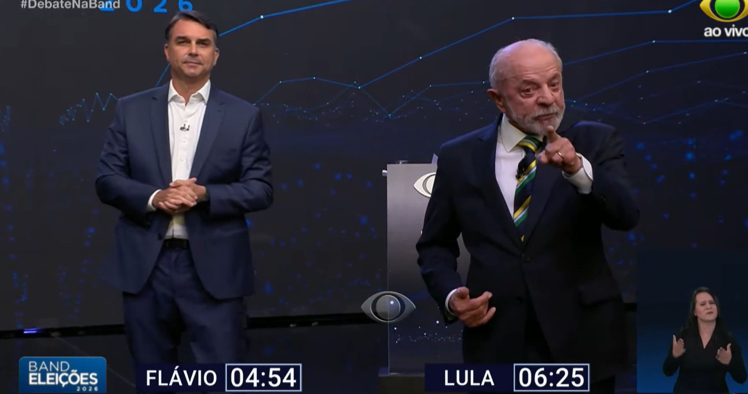 “Tu padre sabe que soy mejor que tú”: el irónico dardo de Lula a Flávio Bolsonaro en debate