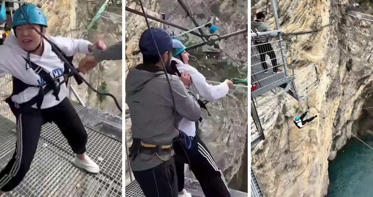 Turista obligada a lanzarse a cañón en Rusia