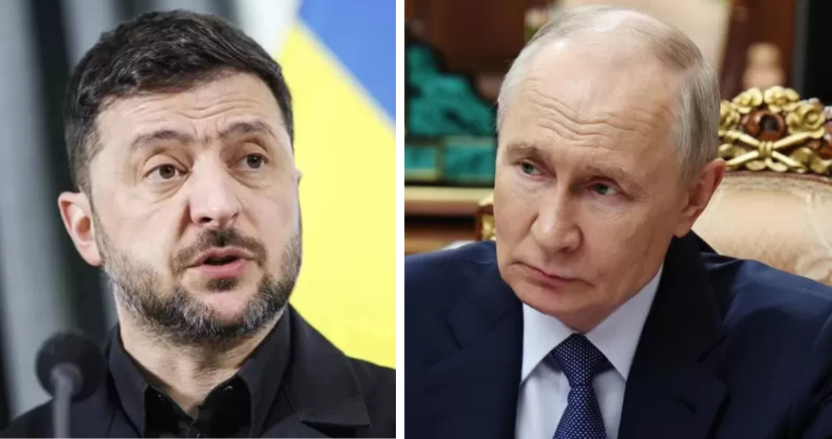 Presidente de Ucrania y presidente de Rusia.