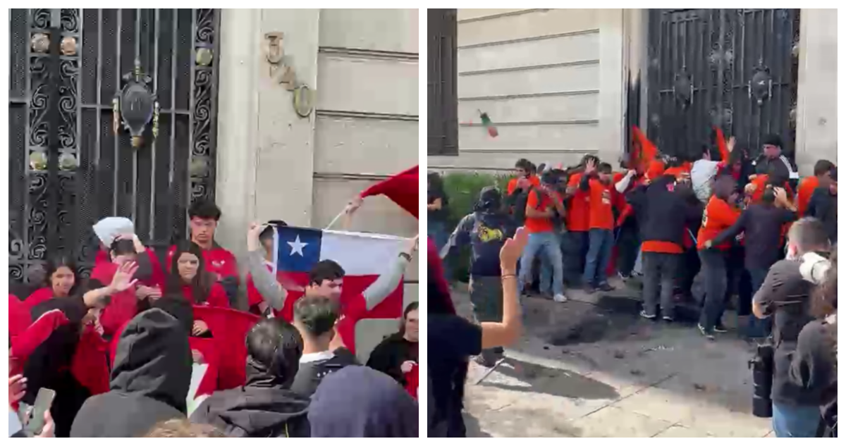 VIDEO | Golpean a miembros de Movimiento Gremial y Solidaridad UC en contraprotesta a marcha Confech