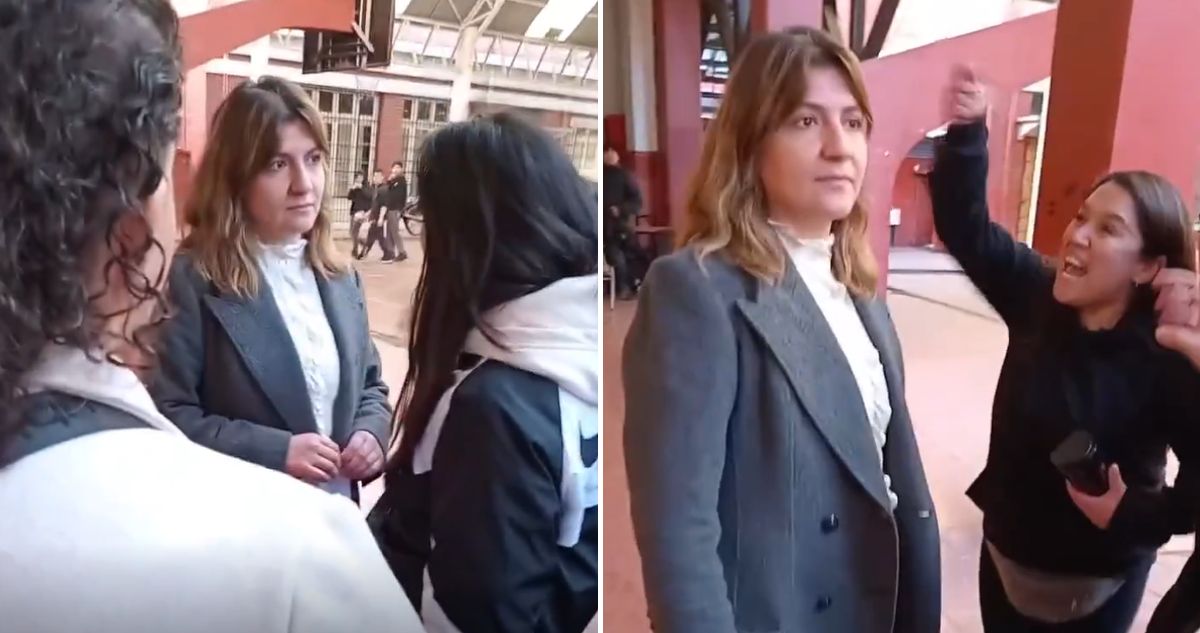 VIDEO | “Es tu culpa”: apoderados encaran a rectora del Barros Borgoño por intervención de Carabineros