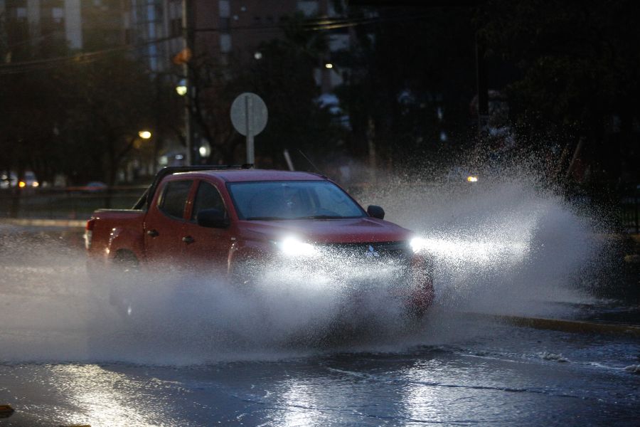 Lluvia en Santiago