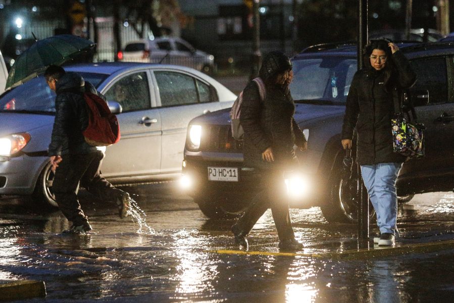 Lluvia en Santiago