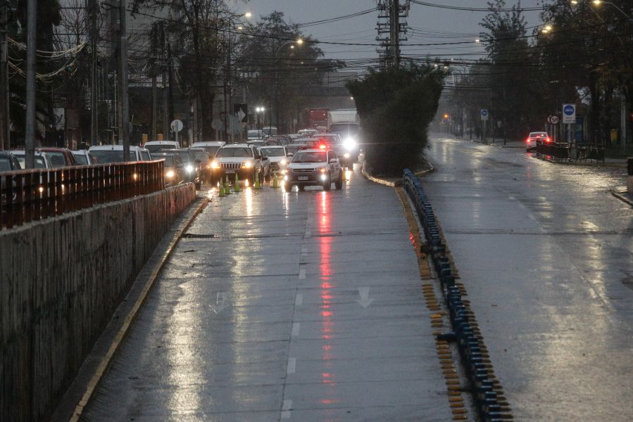 Lluvia en Santiago