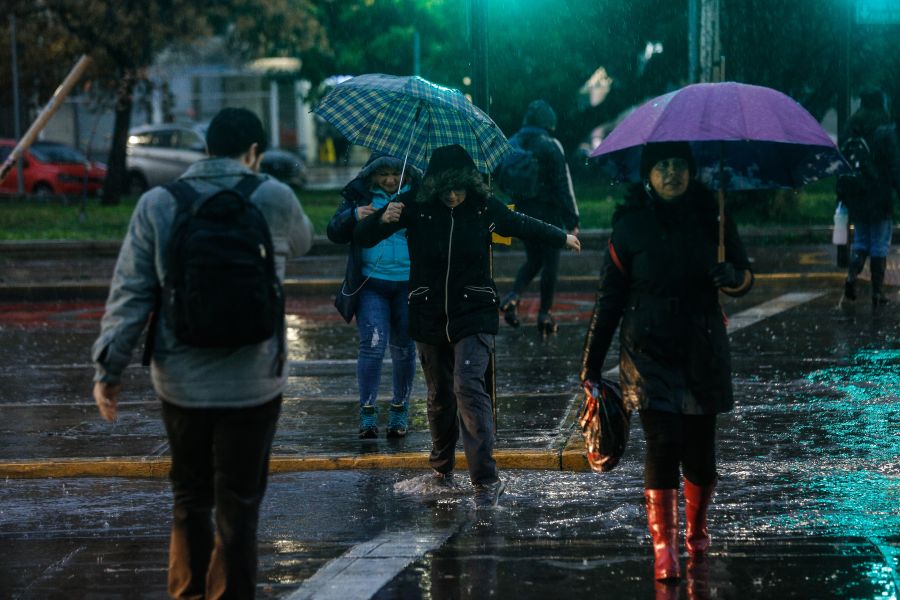 Lluvia en Santiago