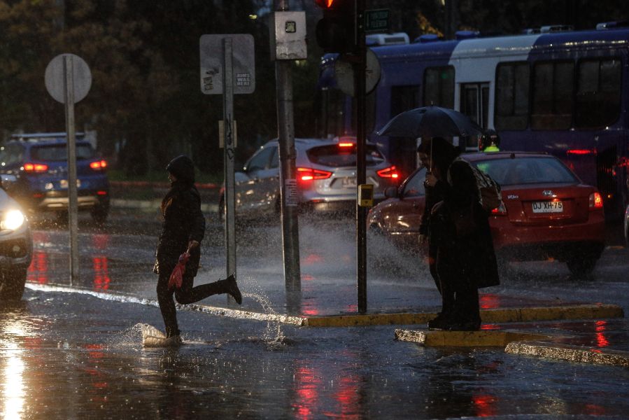 Lluvia en Santiago